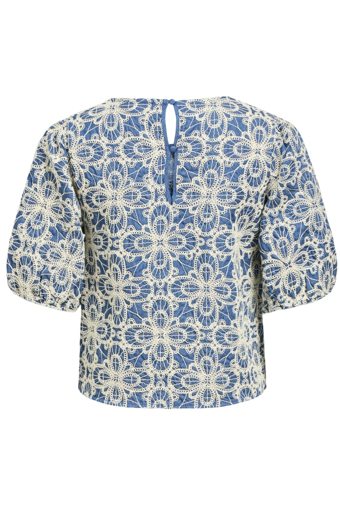 OBJELLA 2/4 RE TOP CC2 SS 23045737 Medium Blue Den/WHITE